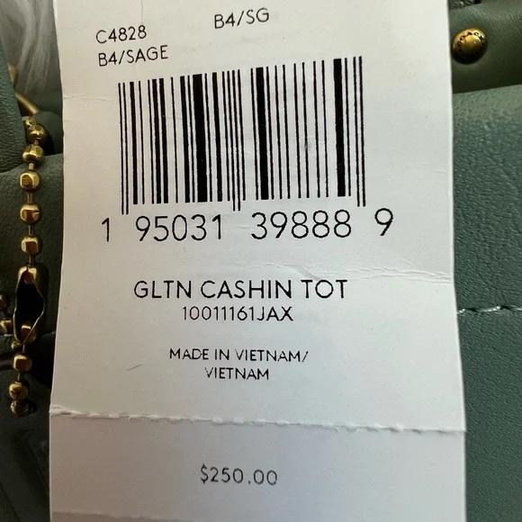 NWT COACH MINI CASHIN TOTE CROSSBODY HANDBAGPURSE